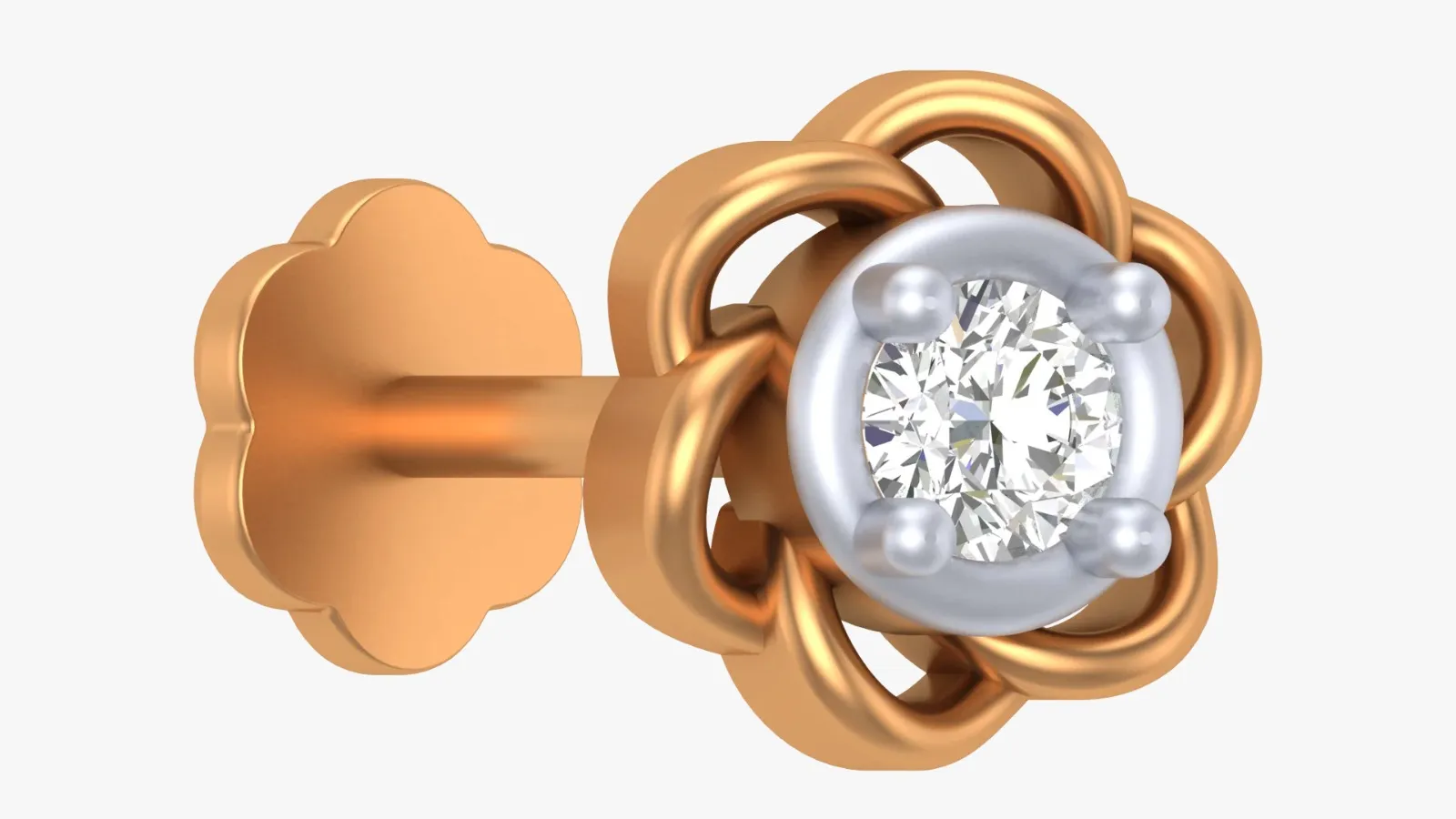 small natural diamond nose pin under 5000 India
