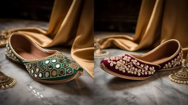 Shop Handmade Traditional Juttis for Women in Jaipur Online