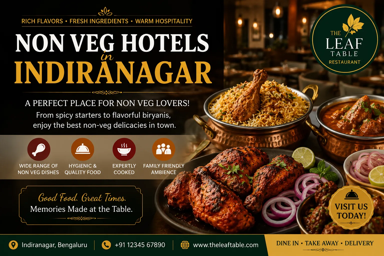 Best Family Restaurants in Indiranagar for North & South Indian Food
