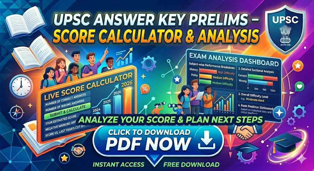 UPSC Answer Key Prelims – Score Calculator & Analysis