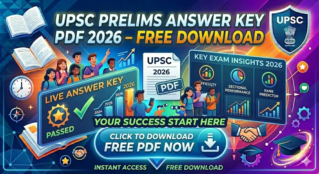 UPSC Prelims Answer Key PDF 2026 – Free Download