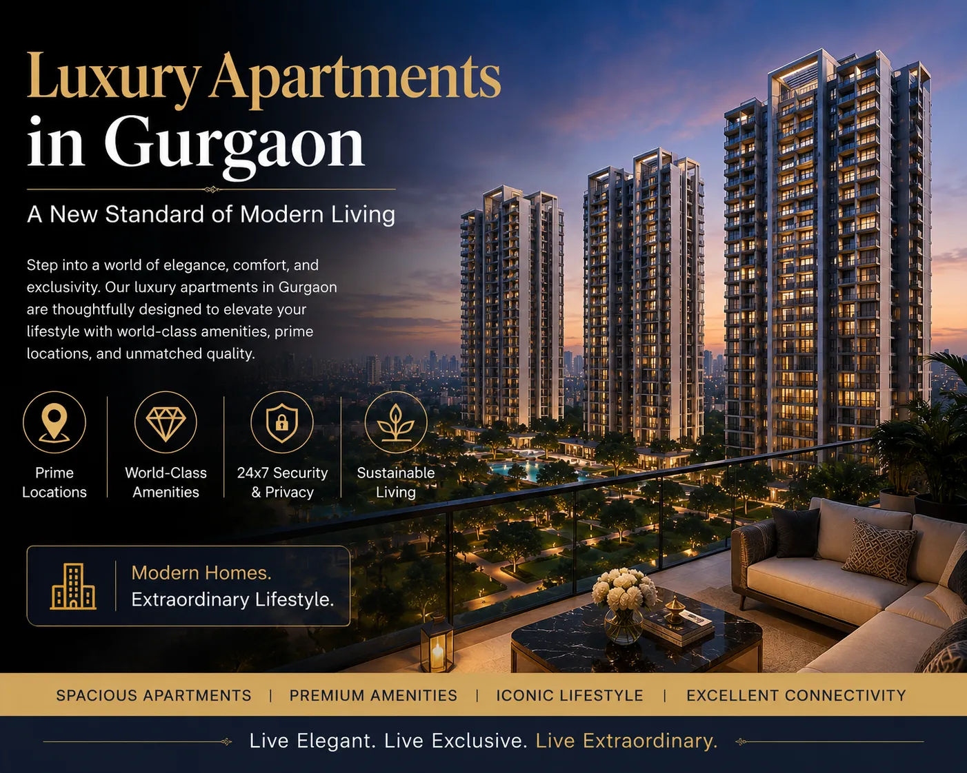 Luxury Apartments in Gurgaon – A New Standard of Modern Living