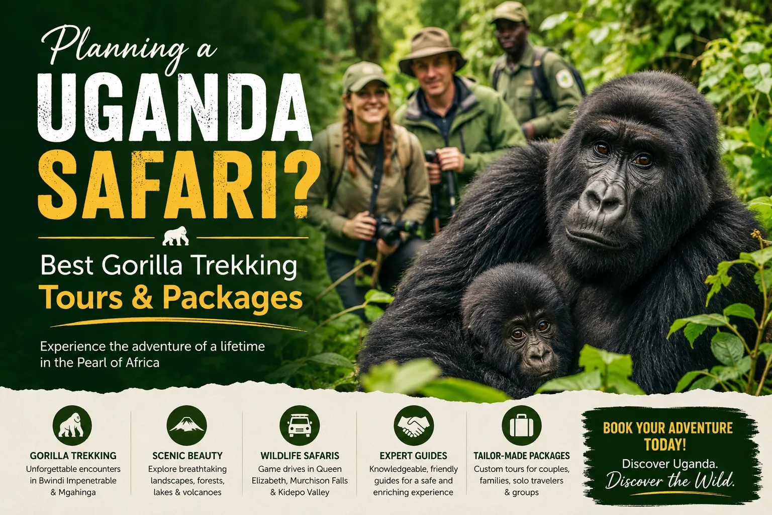 Planning a Uganda Safari? Best Gorilla Trekking Tours & Packages