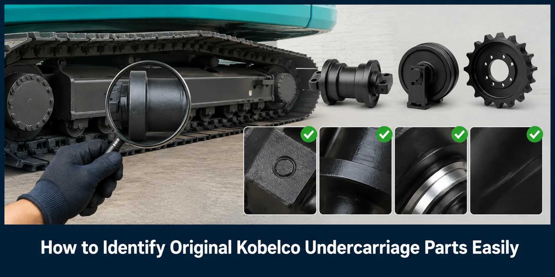 How to Identify Original Kobelco Undercarriage Parts Easily