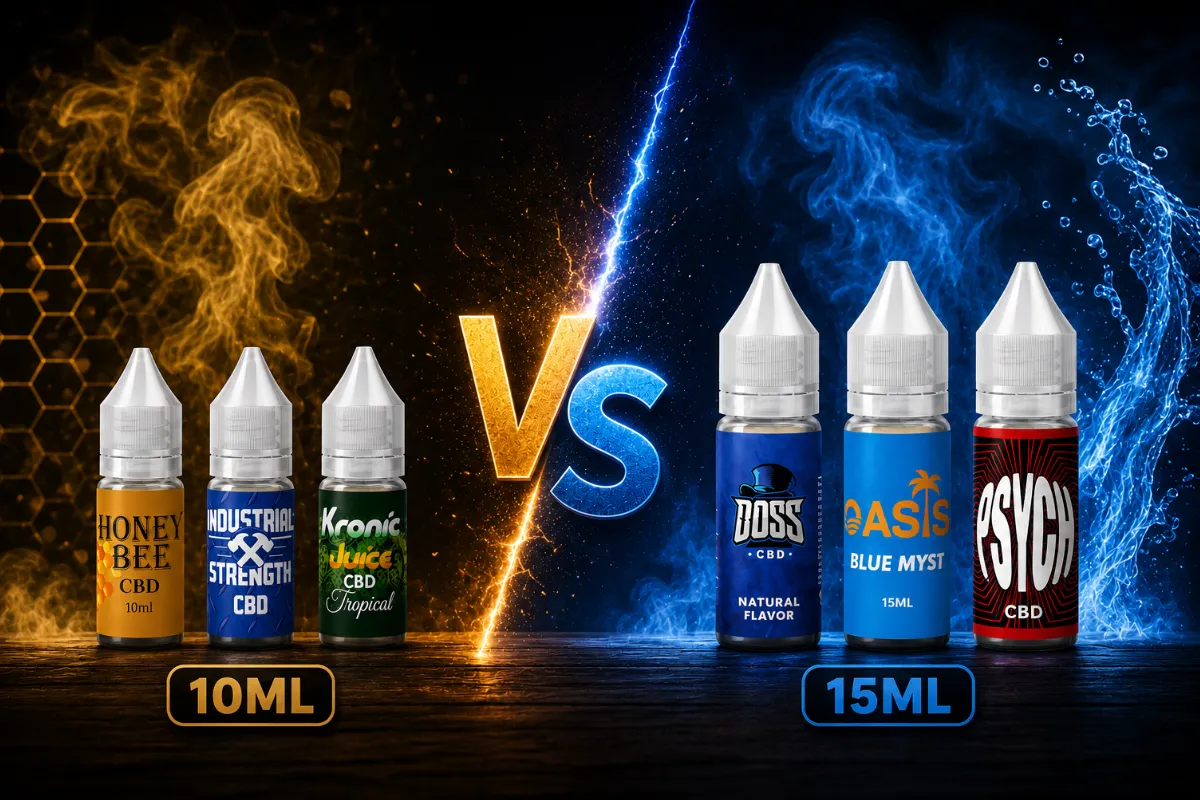 CBD Vape Juice 10ML vs 15ML – Which One Should You Buy?