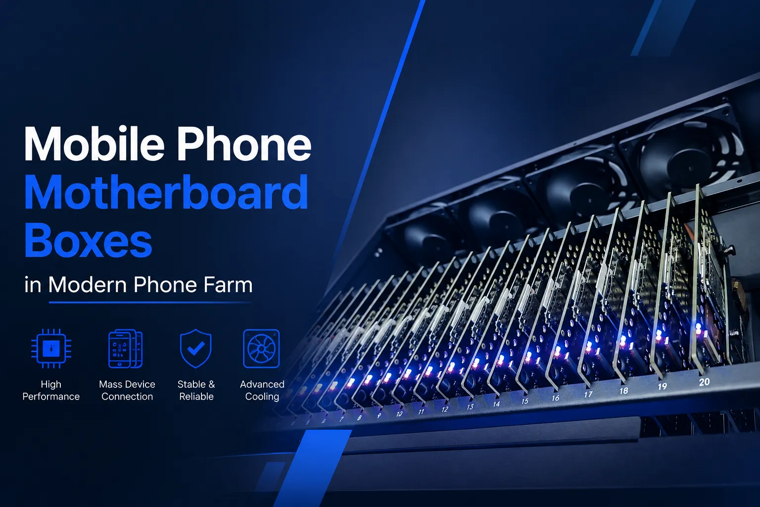 The Role of Mobile Phone Motherboard Boxes in Modern Phone Farm Systems