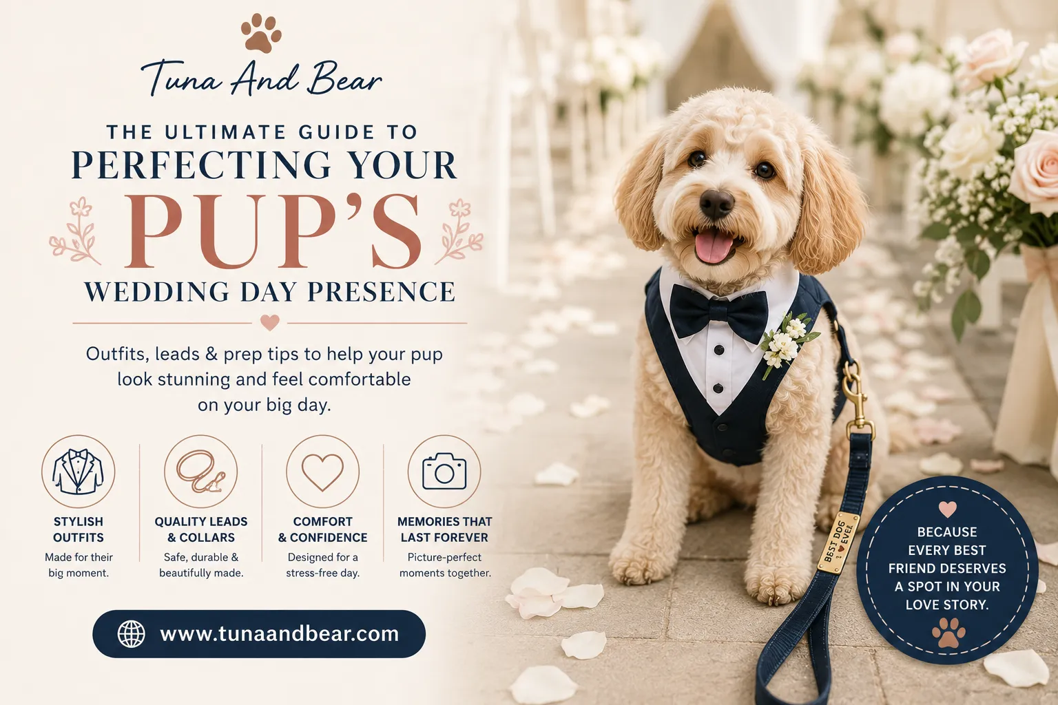 The Ultimate Guide to Perfecting Your Pup’s Wedding Day Presence