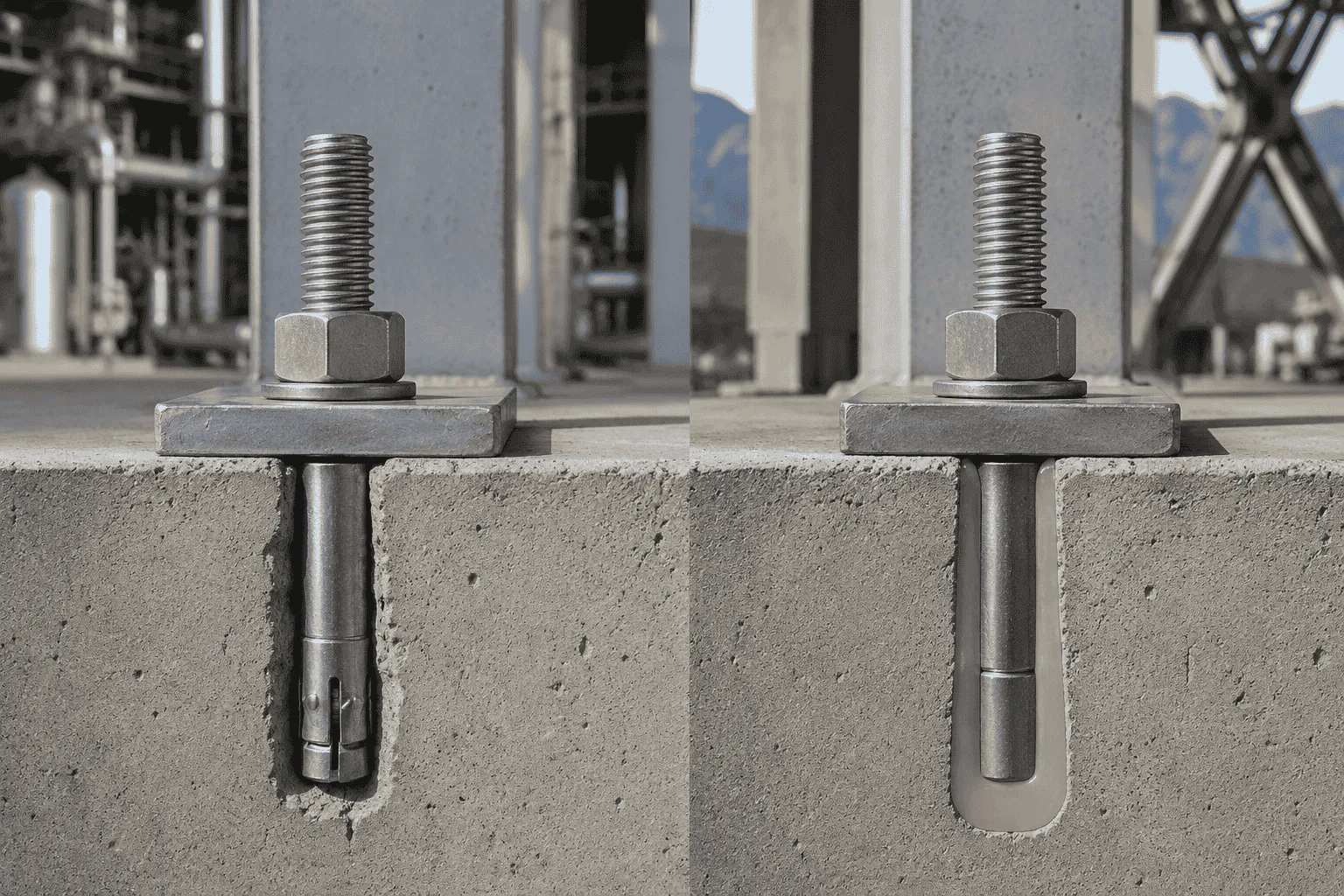 Wedge vs. Chemical Anchors: Which Survives High-Vibration & Seismic Loads?