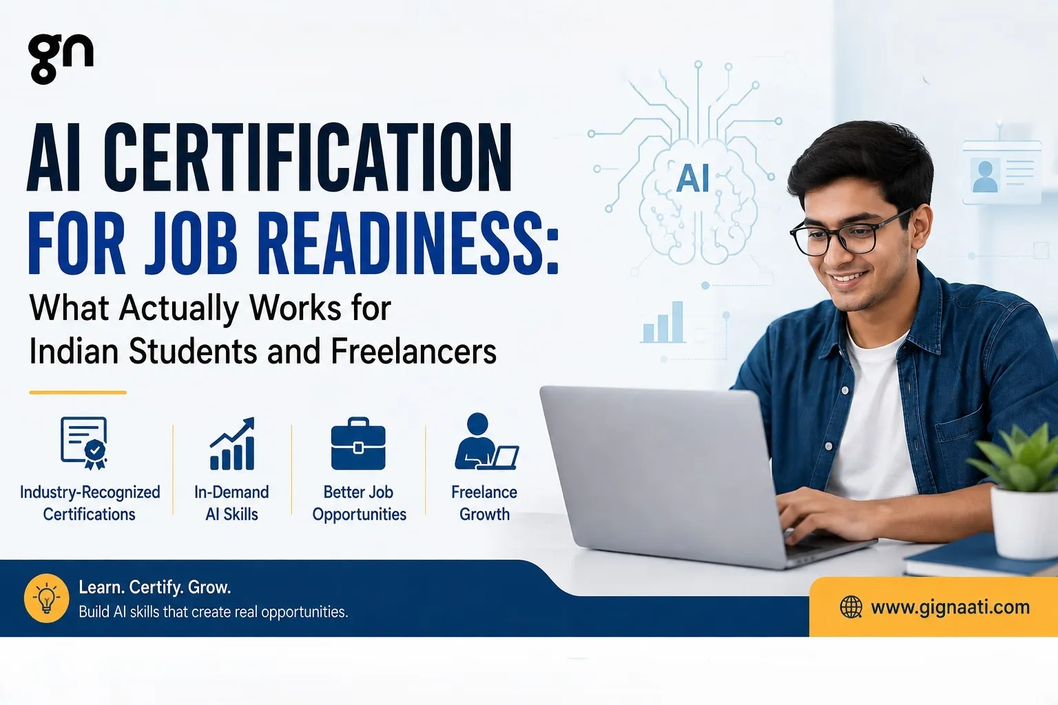 AI Certification for Job Readiness: What Actually Works for Indian Students and Freelancers | Gignaati