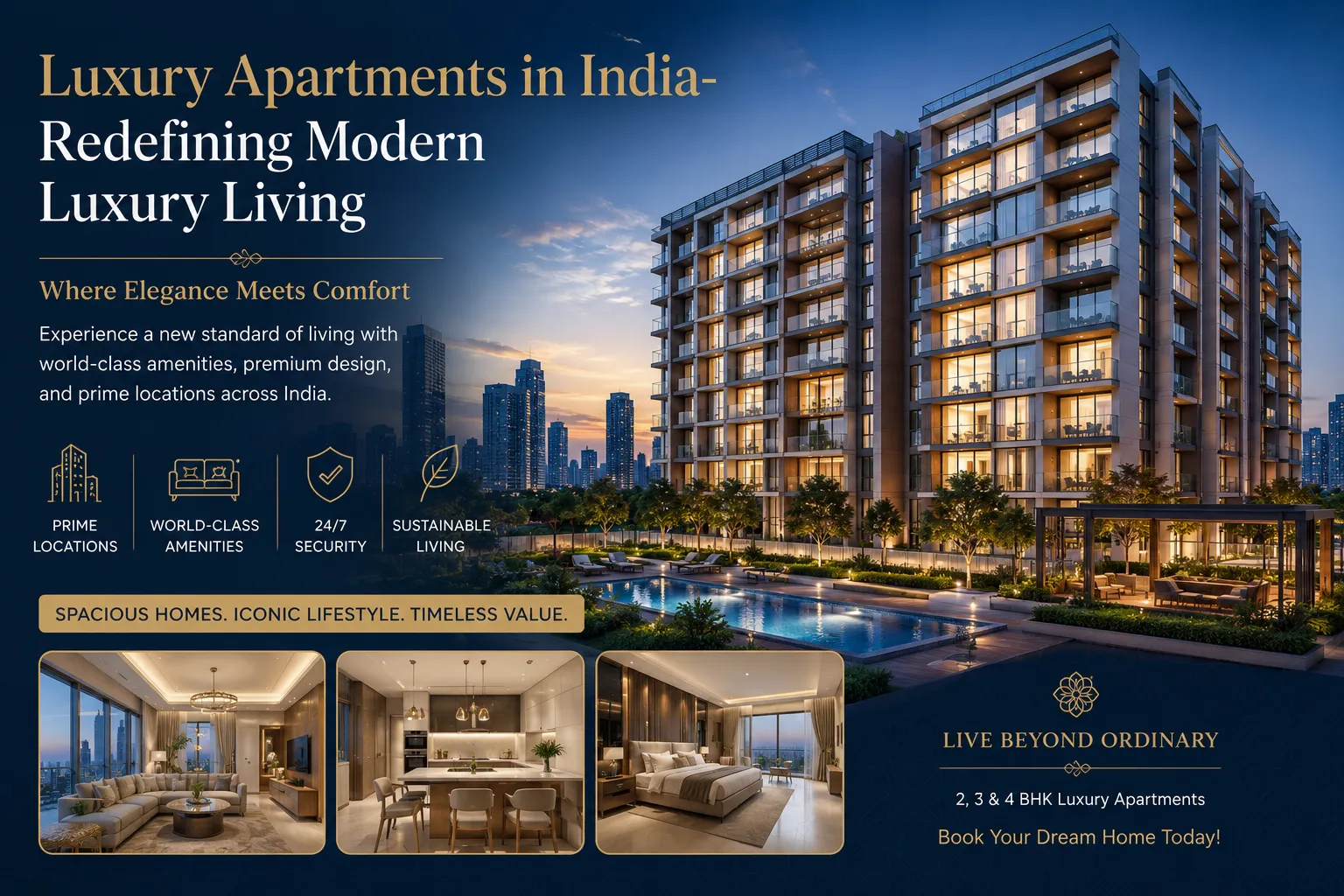 Luxury Apartments in India – The Future of Premium Urban Living