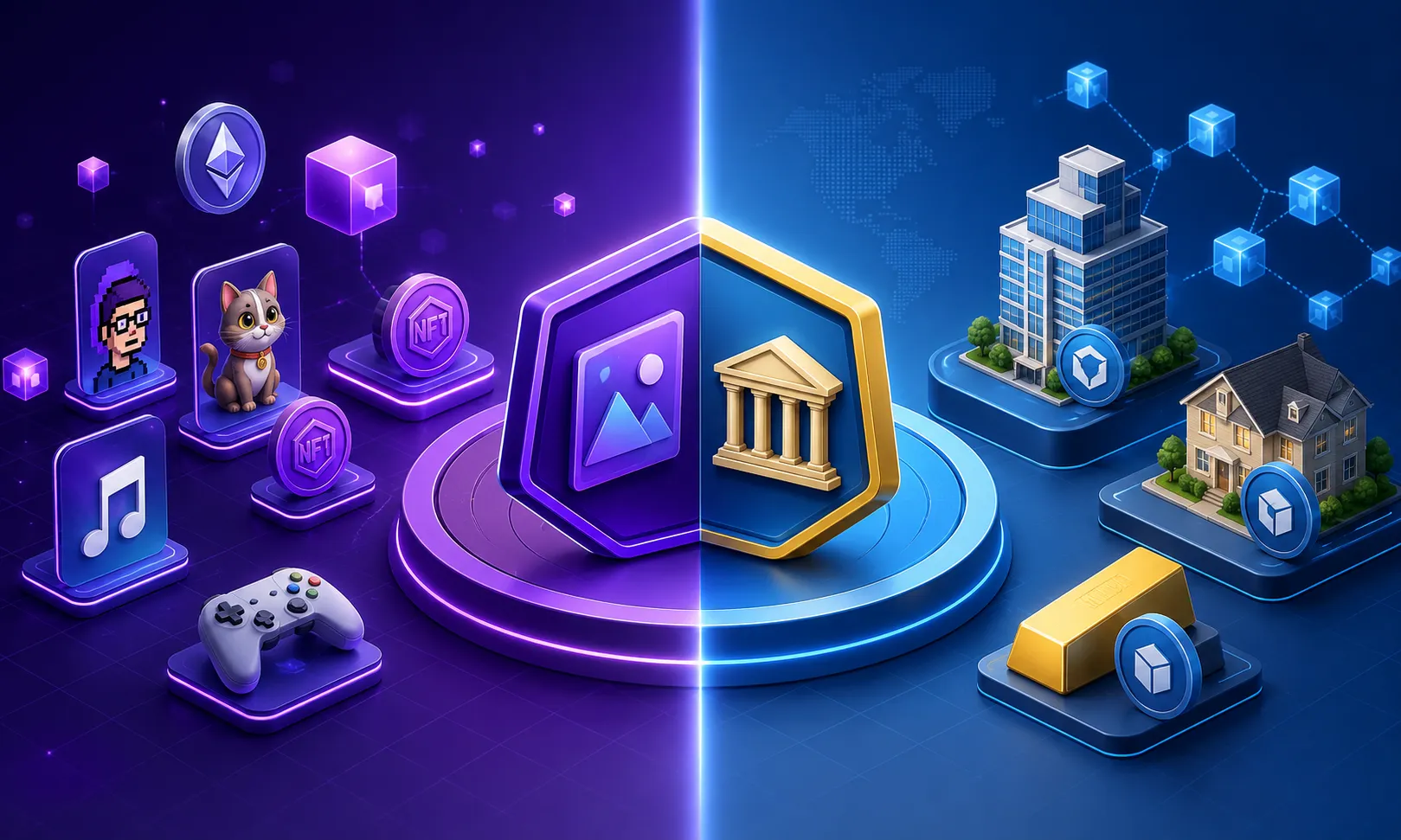 Key Differences Between NFT Platforms and RWA Tokenization Platform Development