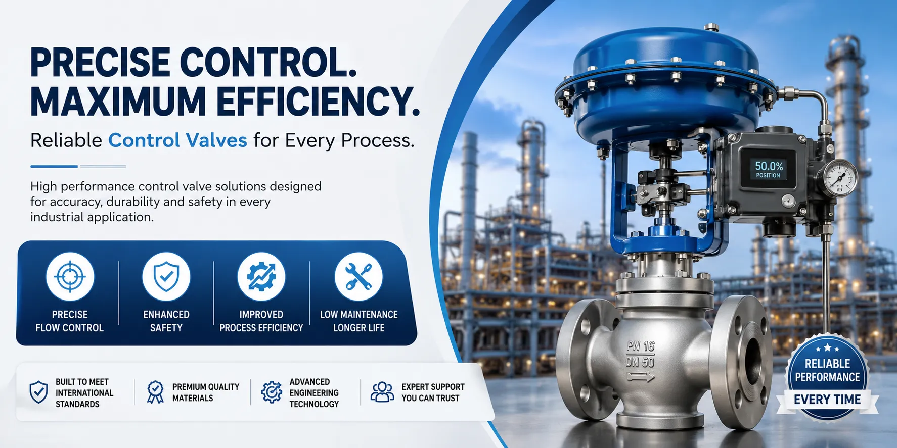 Why Reliable Control Valve Manufacturers Are Essential for Industrial Process Efficiency