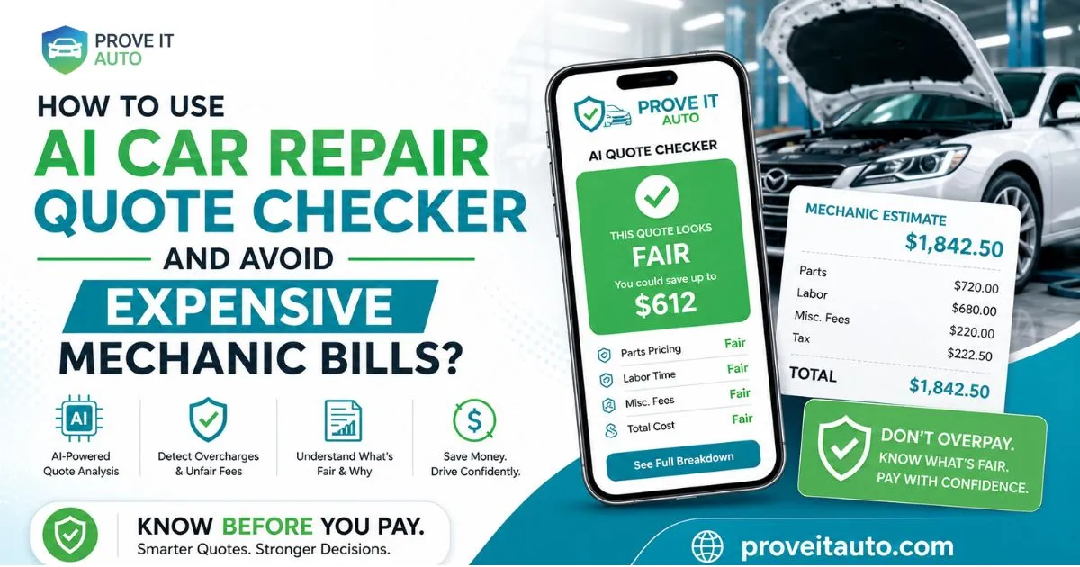 How to Use AI Car Repair Quote Checker and Avoid Expensive Mechanic Bills?