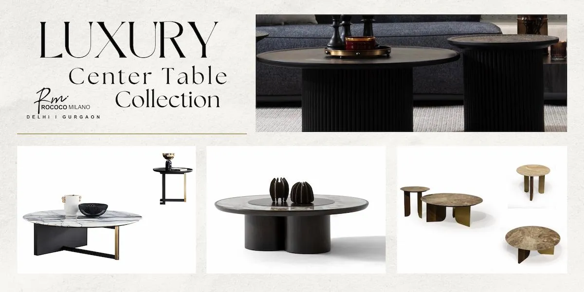 Italian center table design for living room Rococo Milano