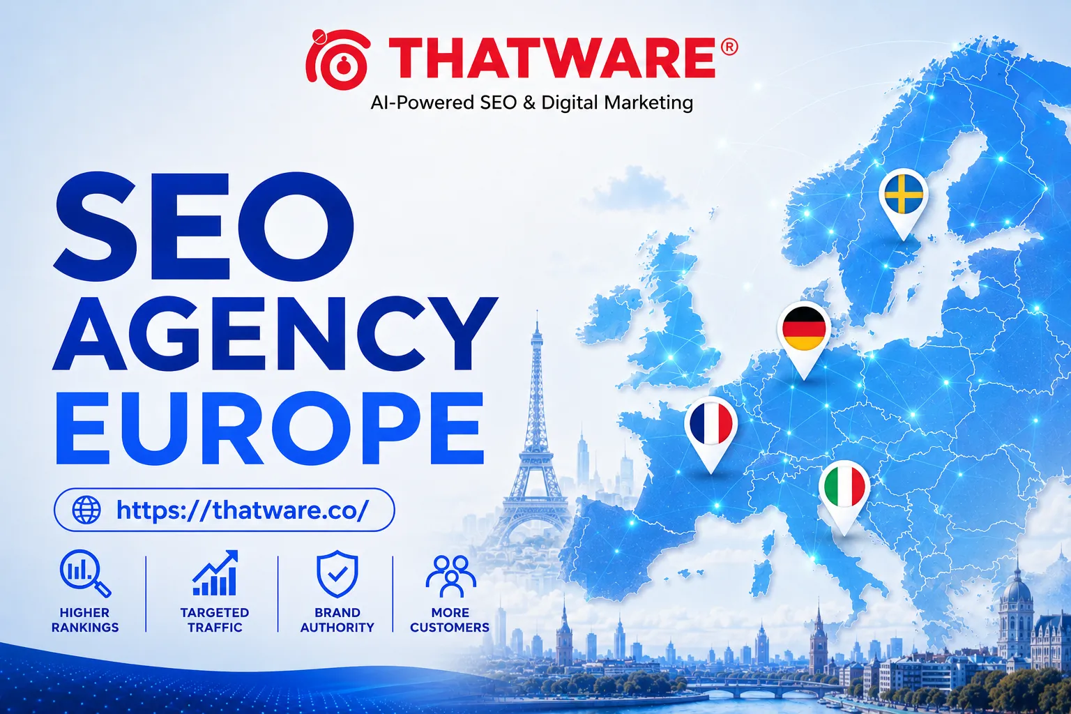 SEO Services Europe for SaaS Brands Expanding Into Germany, France, and the Nordics