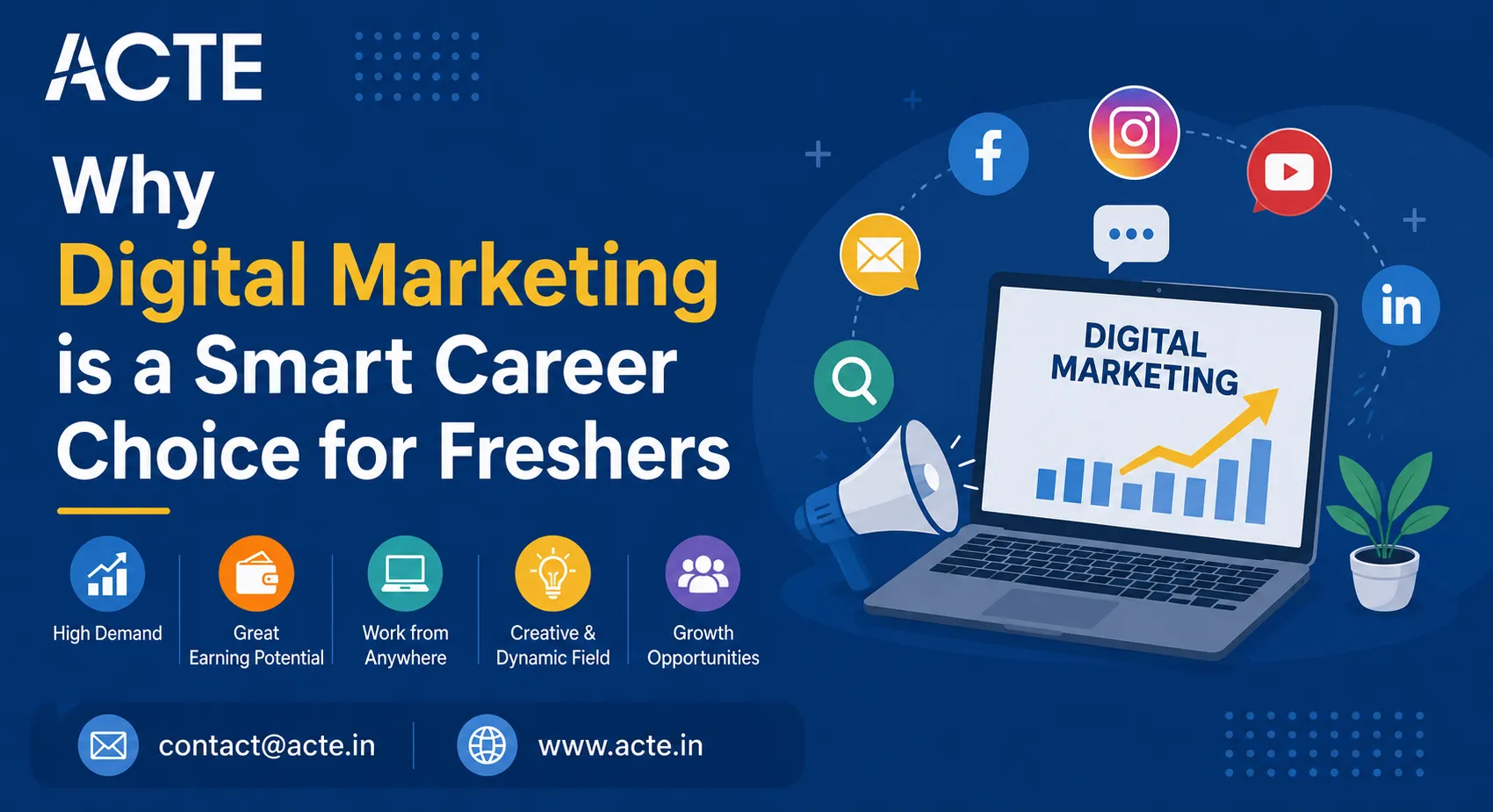 Why Is Digital Marketing Becoming a High-Growth Career for Freshers?