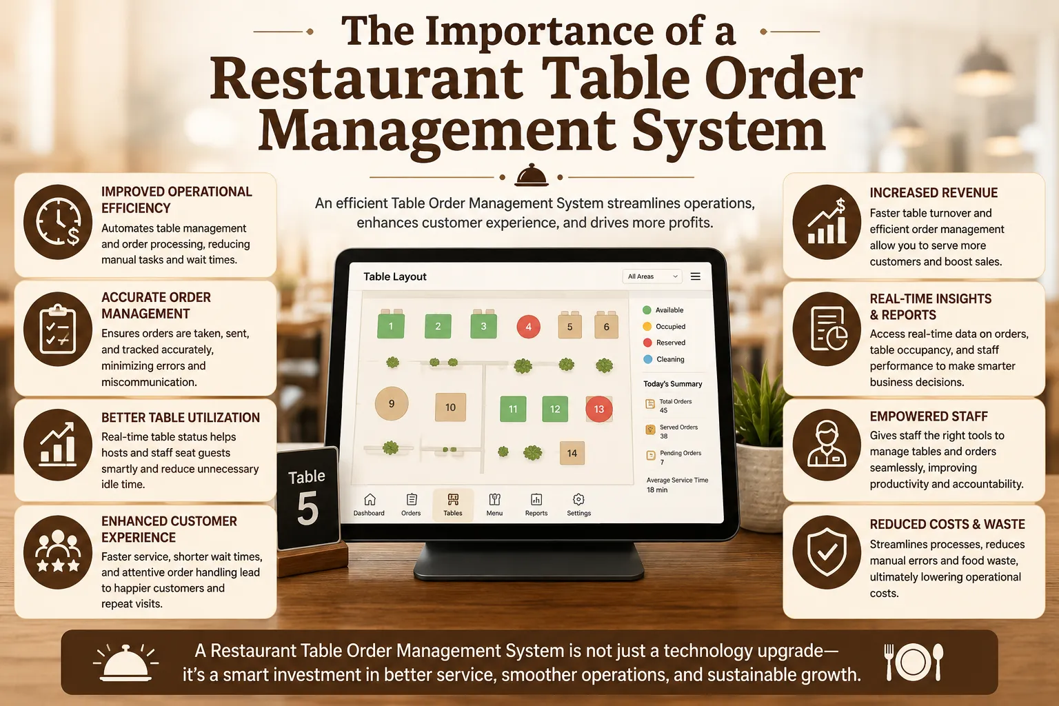 How Restaurants Can Reduce No-Shows and Improve Operations with Smart Ordering & Table Management Technology
