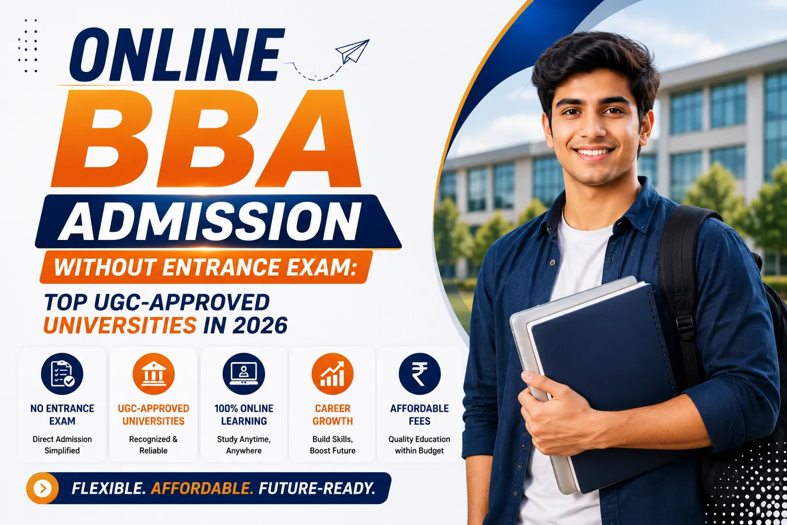 Online BBA Admission Without Entrance Exam: Top UGC-Approved Universities in 2026