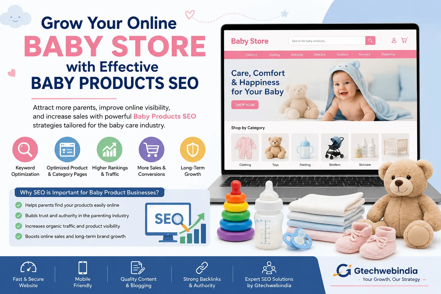 Grow Your Online Baby Store with Effective Baby Products SEO