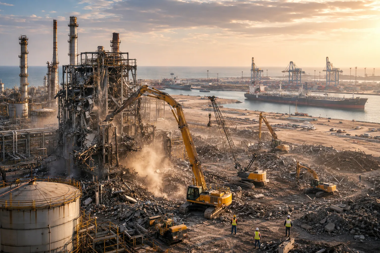From Oil Refineries to Seaports: A Look at Large-Scale Demolition Projects in Saudi Arabia