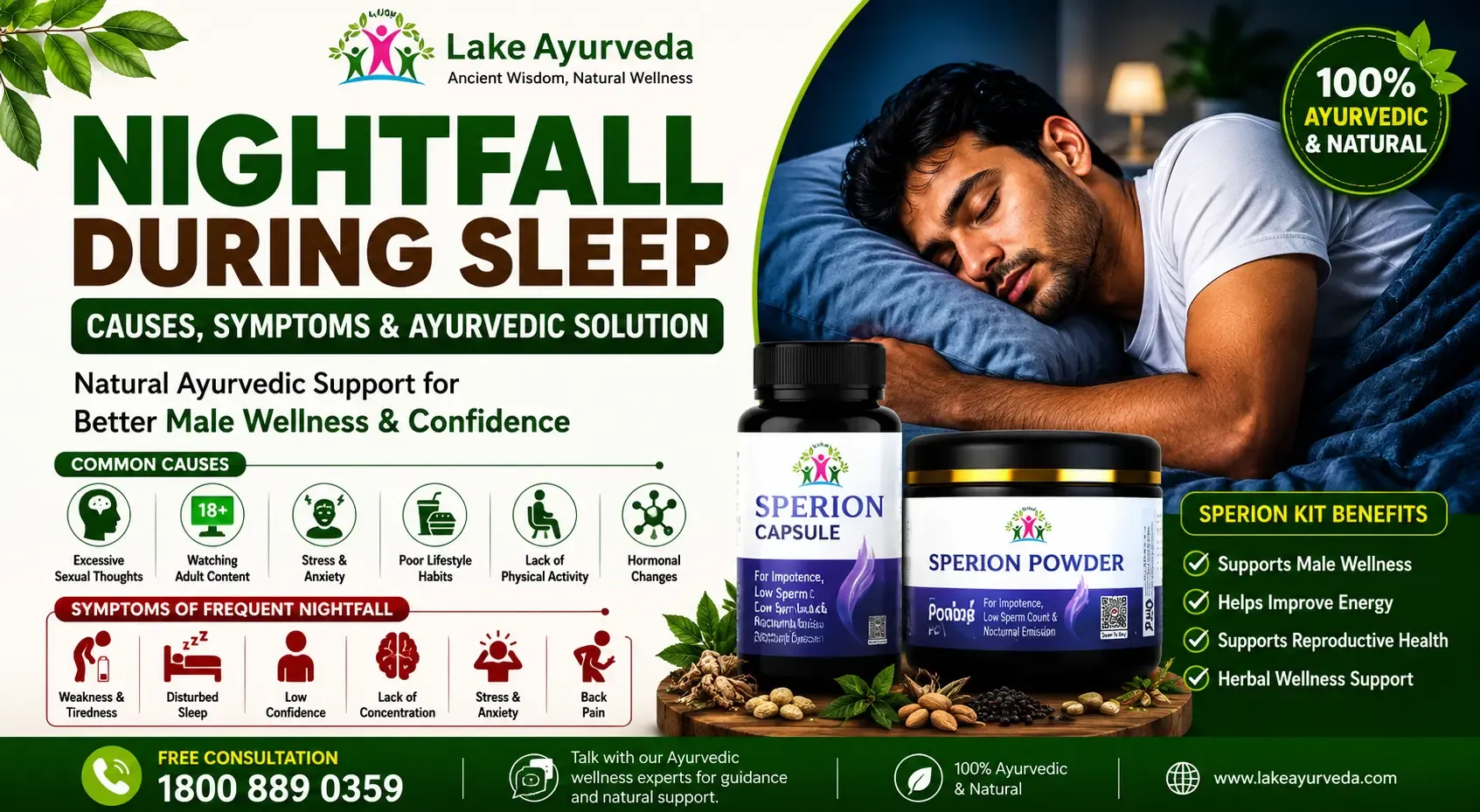 Nightfall During Sleep: Causes, Symptoms & Ayurvedic Solution