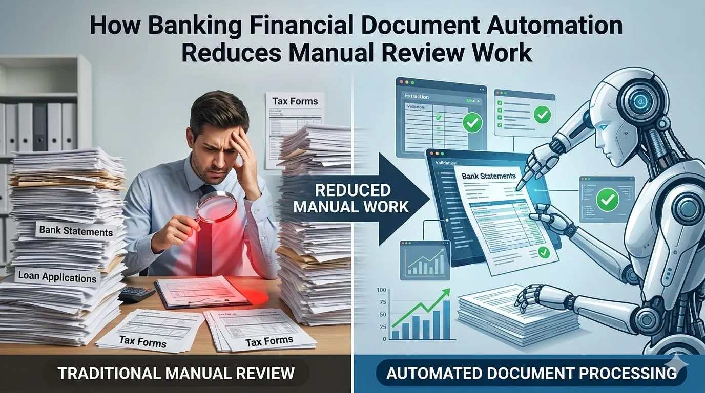 How Banking Financial Document Automation Reduces Manual Review Work