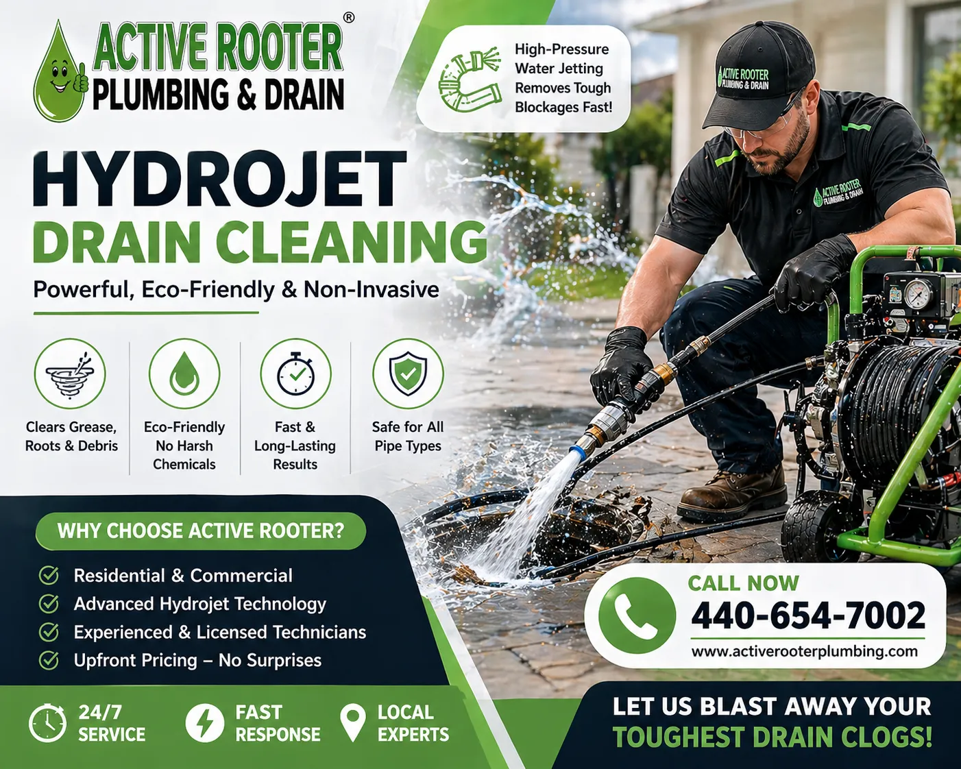 Expert Hydrojet Drain Cleaning Services for Stronger and More Efficient Drain Systems