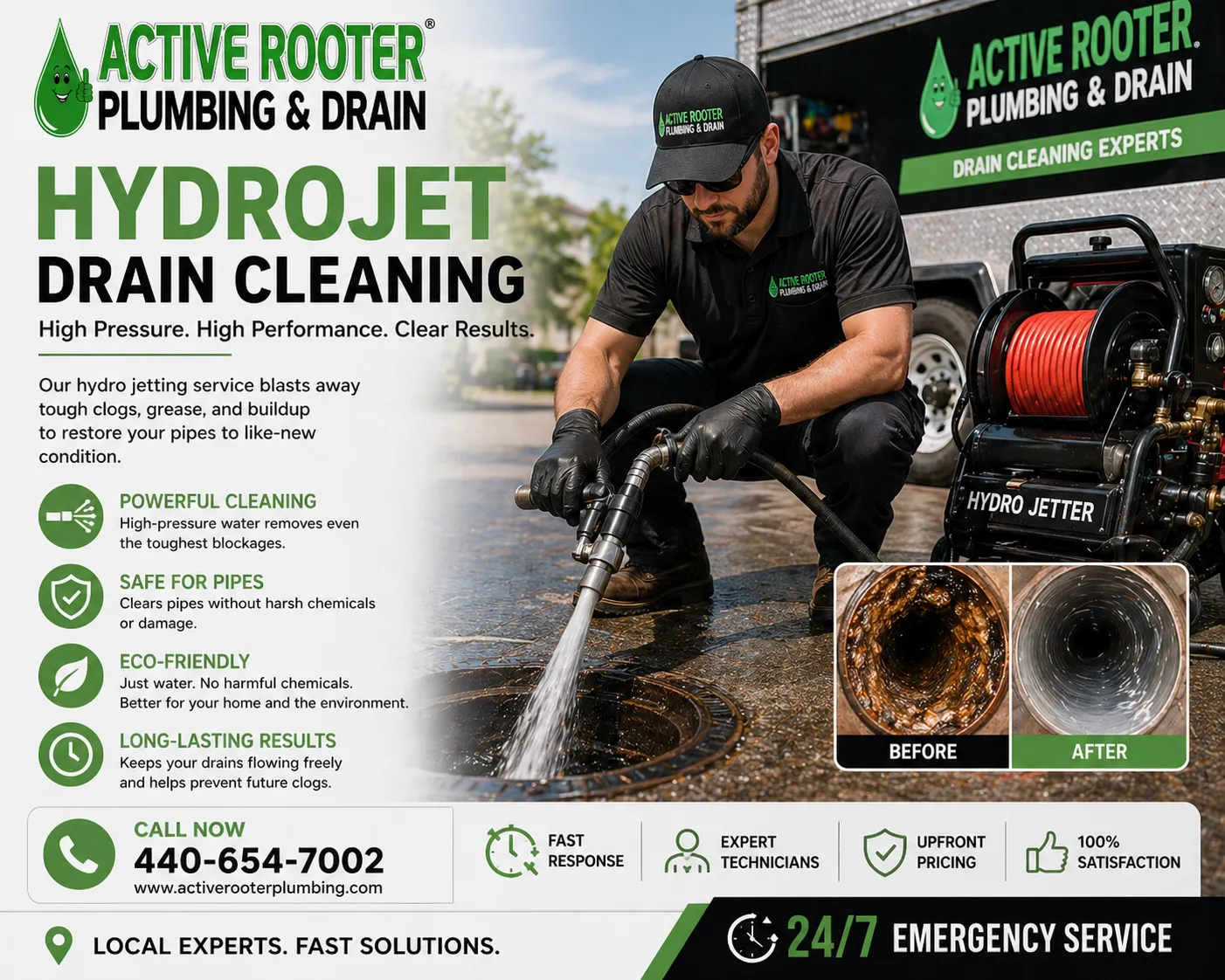Expert Hydrojet Drain Cleaning Services for Stronger and More Efficient Drain Systems
