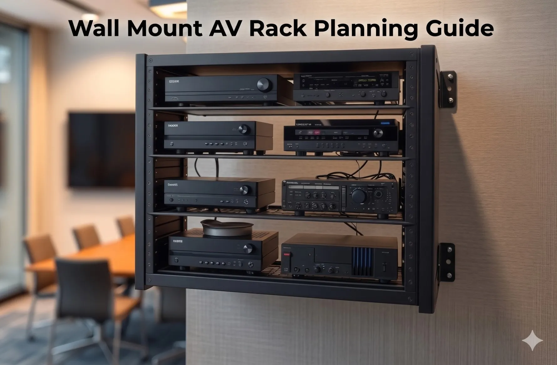 How Wall Mount AV Racks Maximize Small AV Spaces with Effective Cable Management