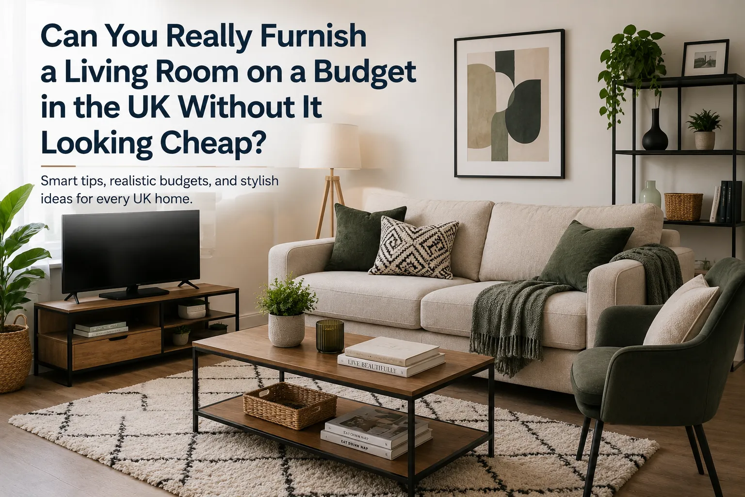 How to Furnish a Living Room on a Budget in the UK: a Room-by-Room Spending Guide