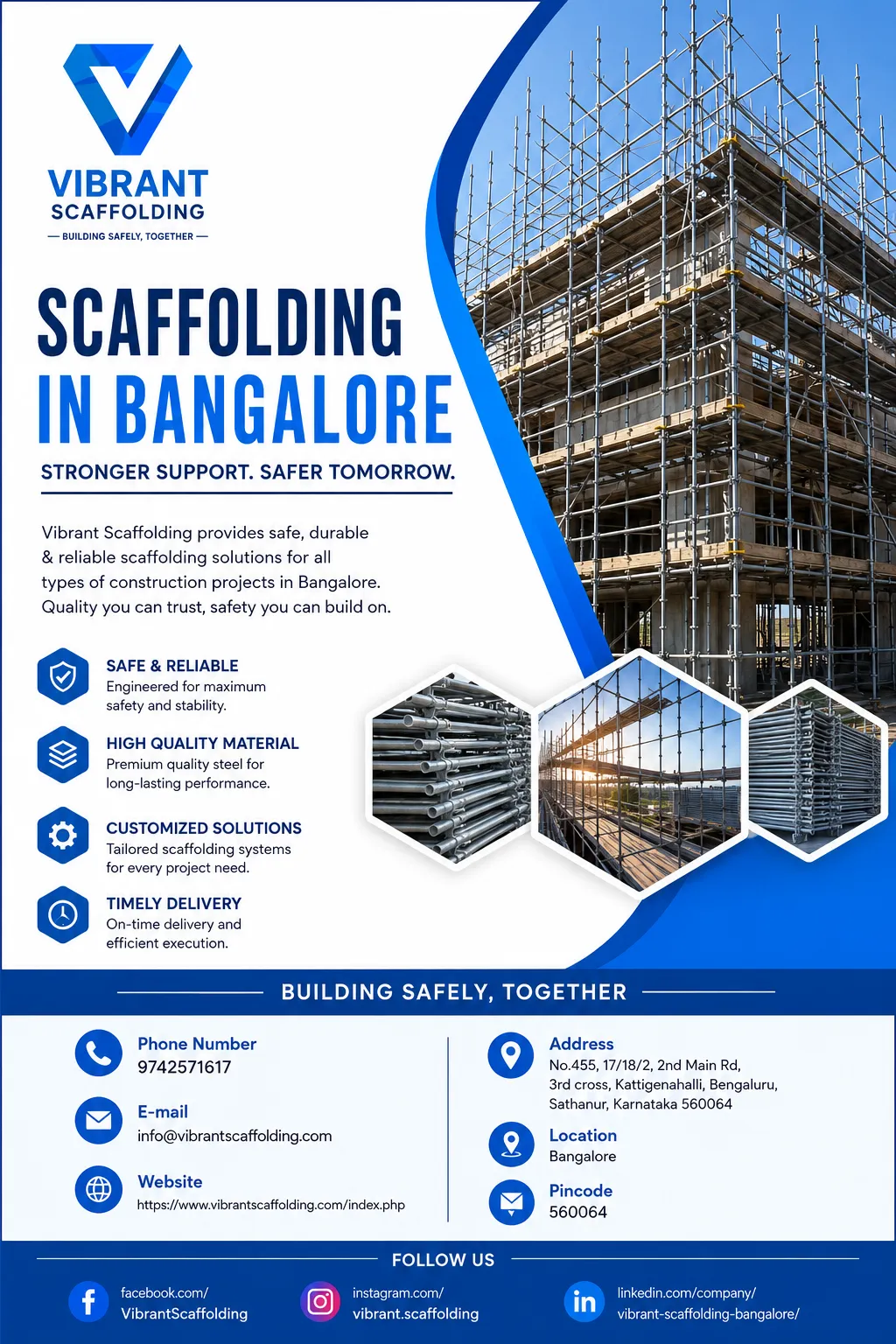 The Growing Importance of Scaffolding Solutions in Bangalore’s Modern Construction and Infrastructure Landscape
