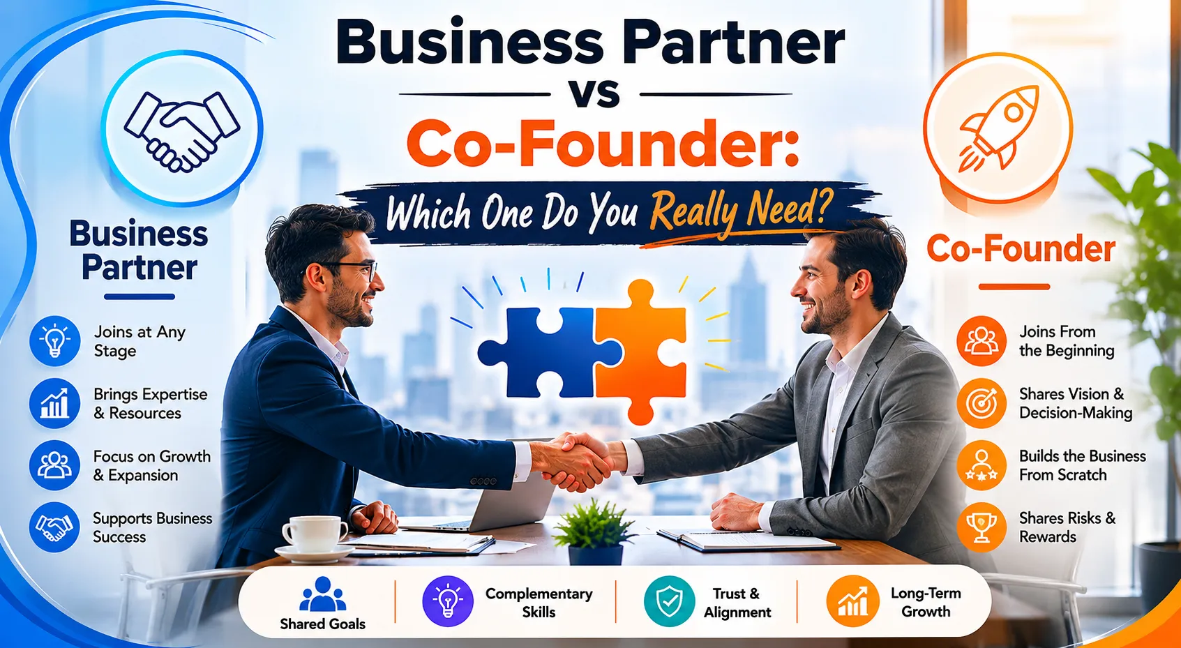 Business Partner vs Co-Founder: Which One Do You Really Need?