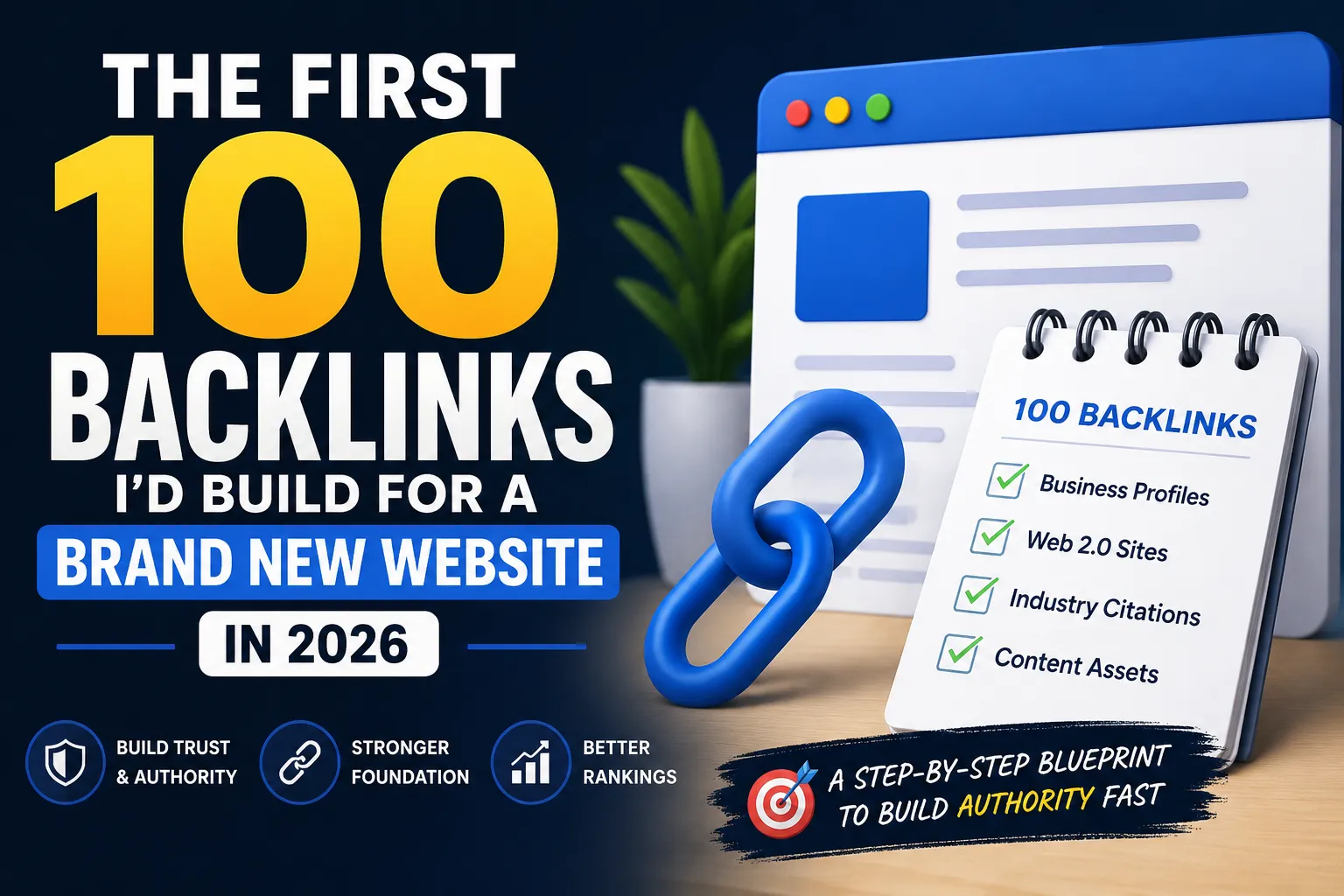 The First 100 Backlinks I'd Build for a Brand New Website in 2026