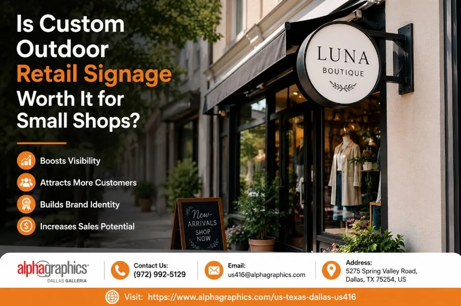 Is Custom Outdoor Retail Signage Worth It for Small Shops?