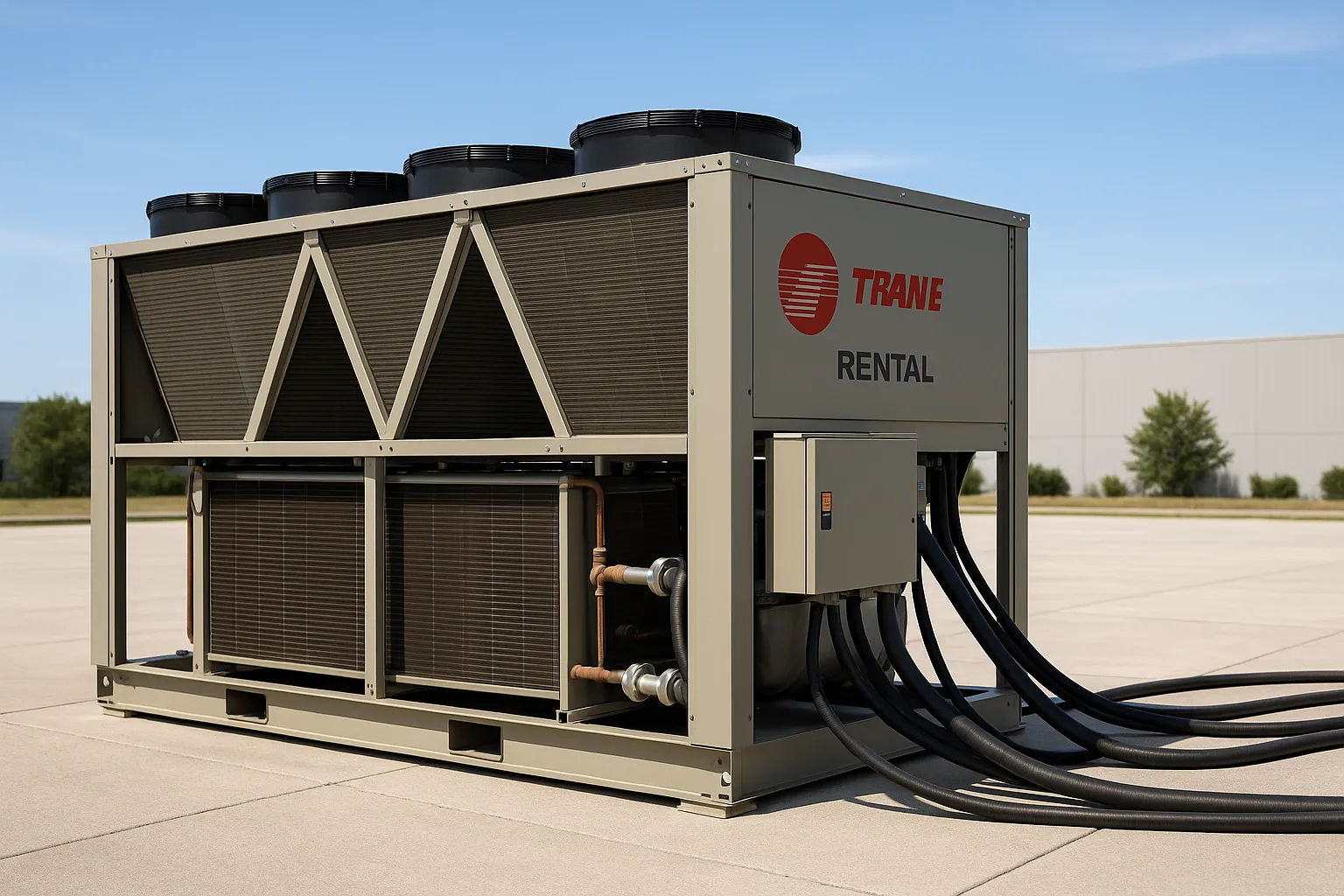 Air Cooled Chiller Rental in Abu Dhabi | Trane MEA