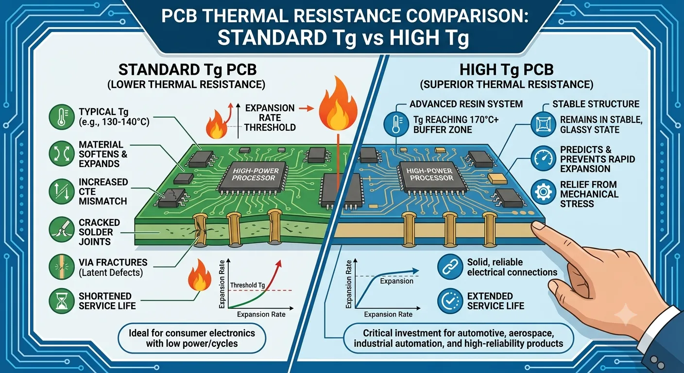 High TG PCB vs Standard TG PCB: Solving the Heat Problem in Modern Electronics