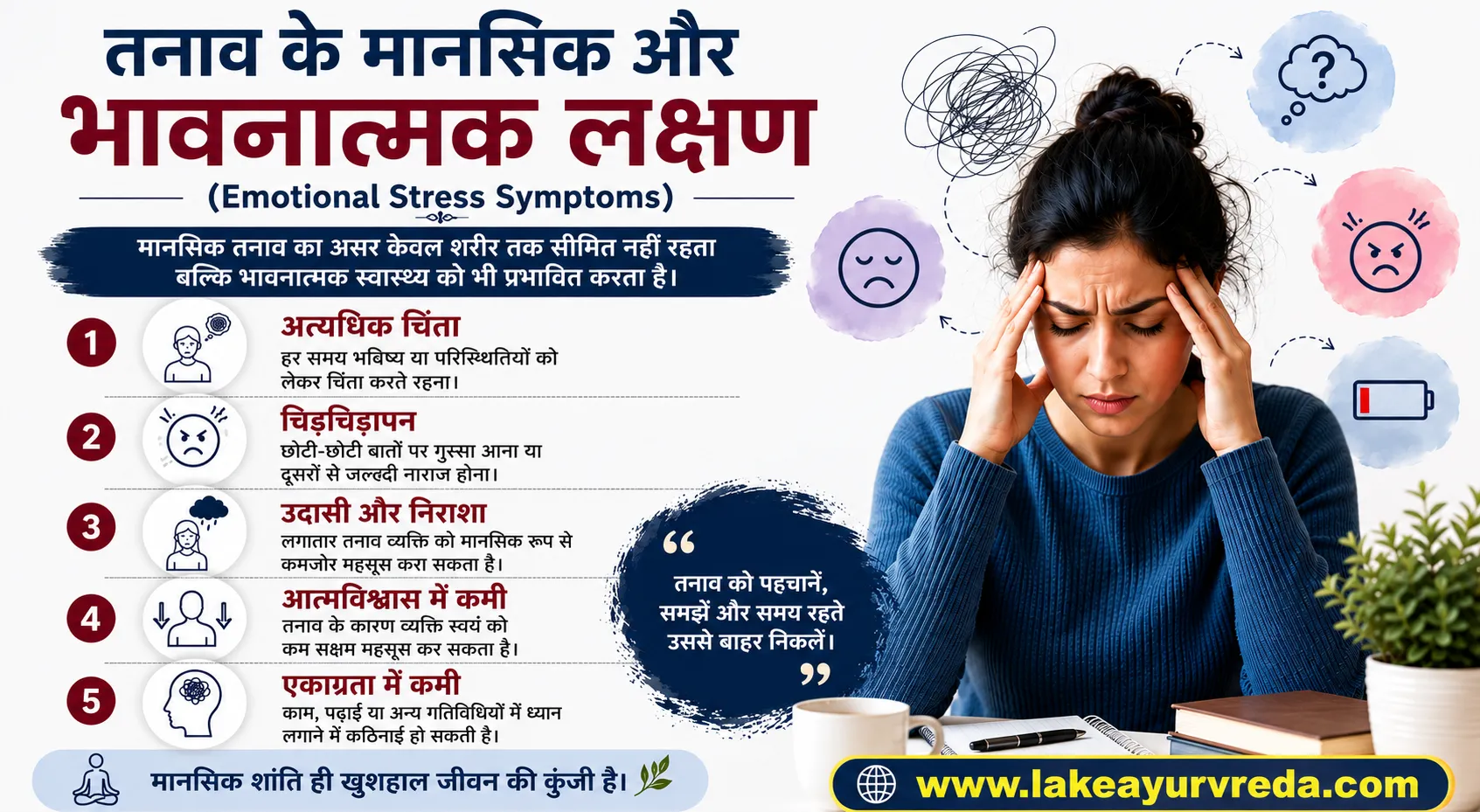 तनाव के लक्षण: आपके शरीर और व्यवहार पर प्रभाव