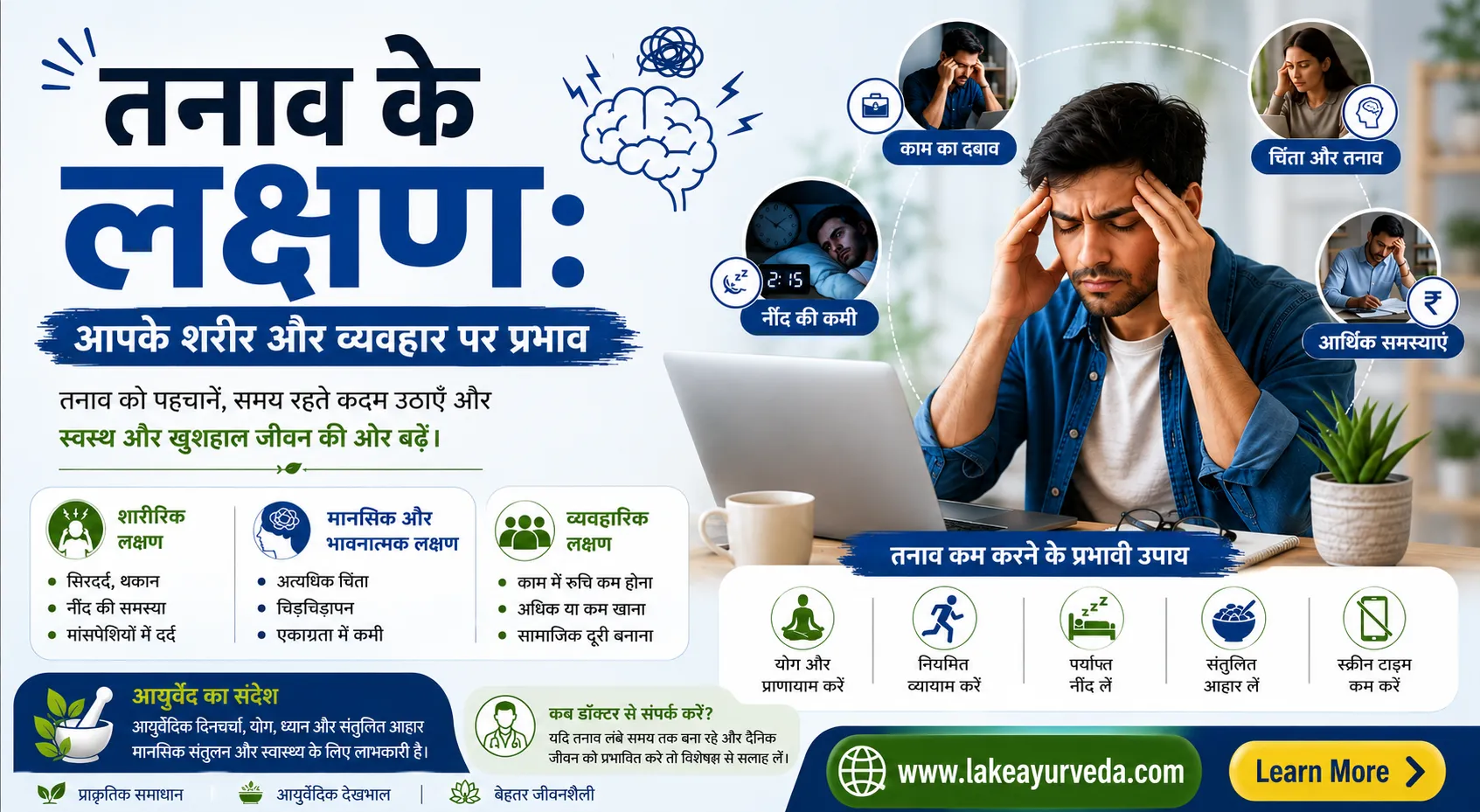तनाव के लक्षण: आपके शरीर और व्यवहार पर प्रभाव