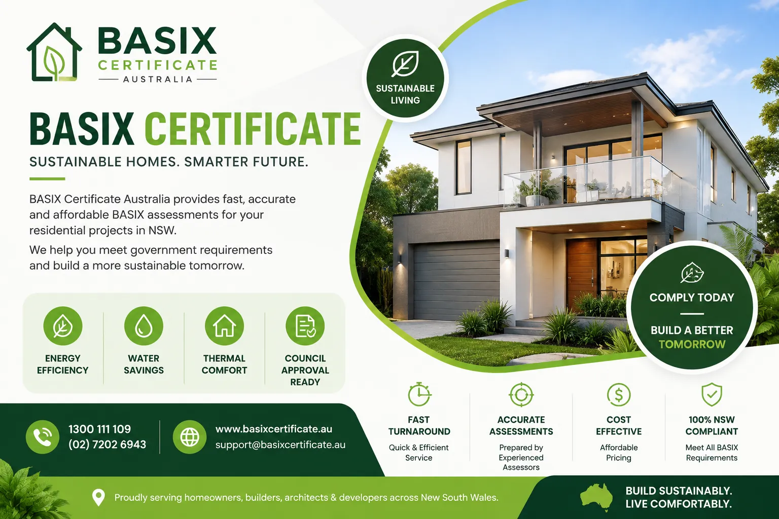 BASIX Certificate Australia Supports Energy Efficient Residential Construction