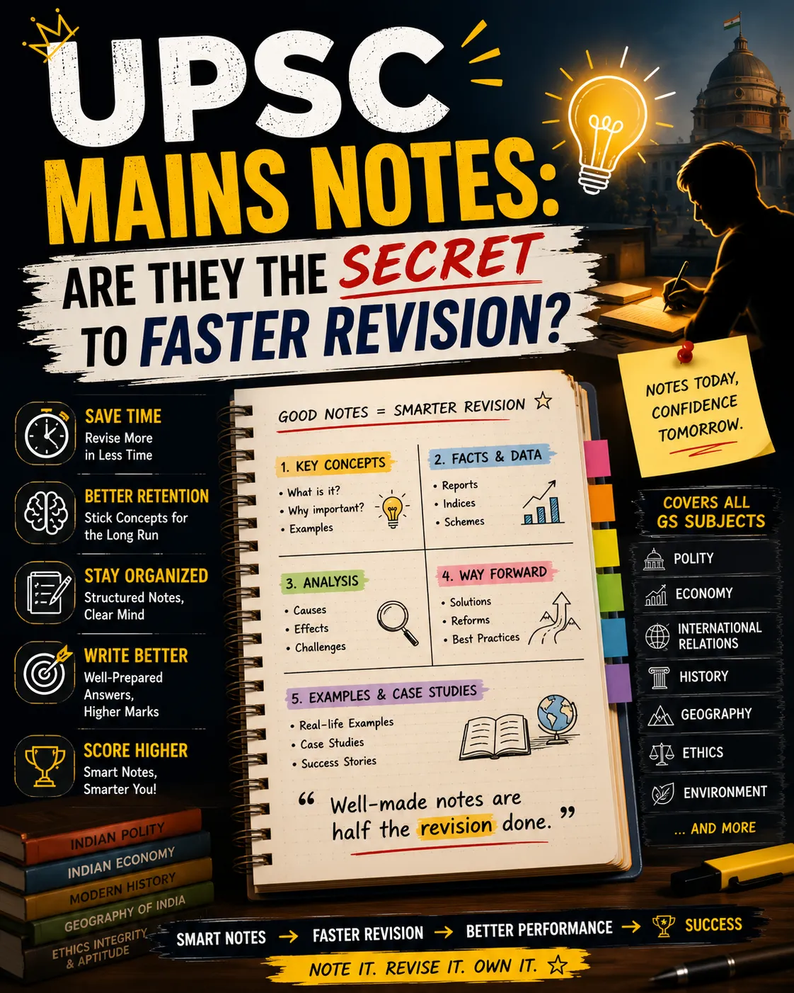 UPSC Mains Notes How Much Time Did They Save Before Mains?