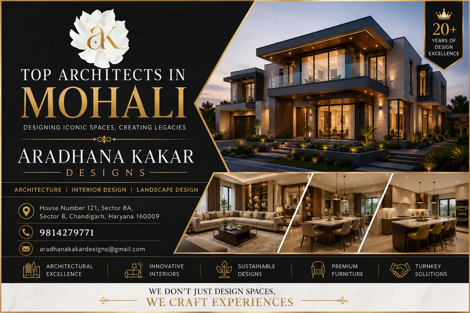 Top Architects in Mohali for Luxury Homes | Aradhana Kakar Designs