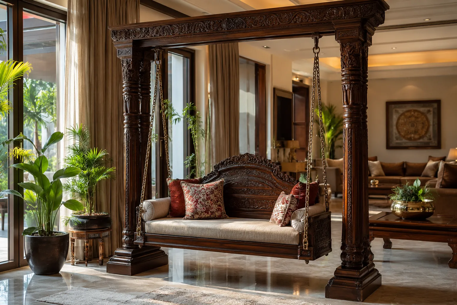 Elegant Indian Indoor Swing Designs to Transform Your Living Space