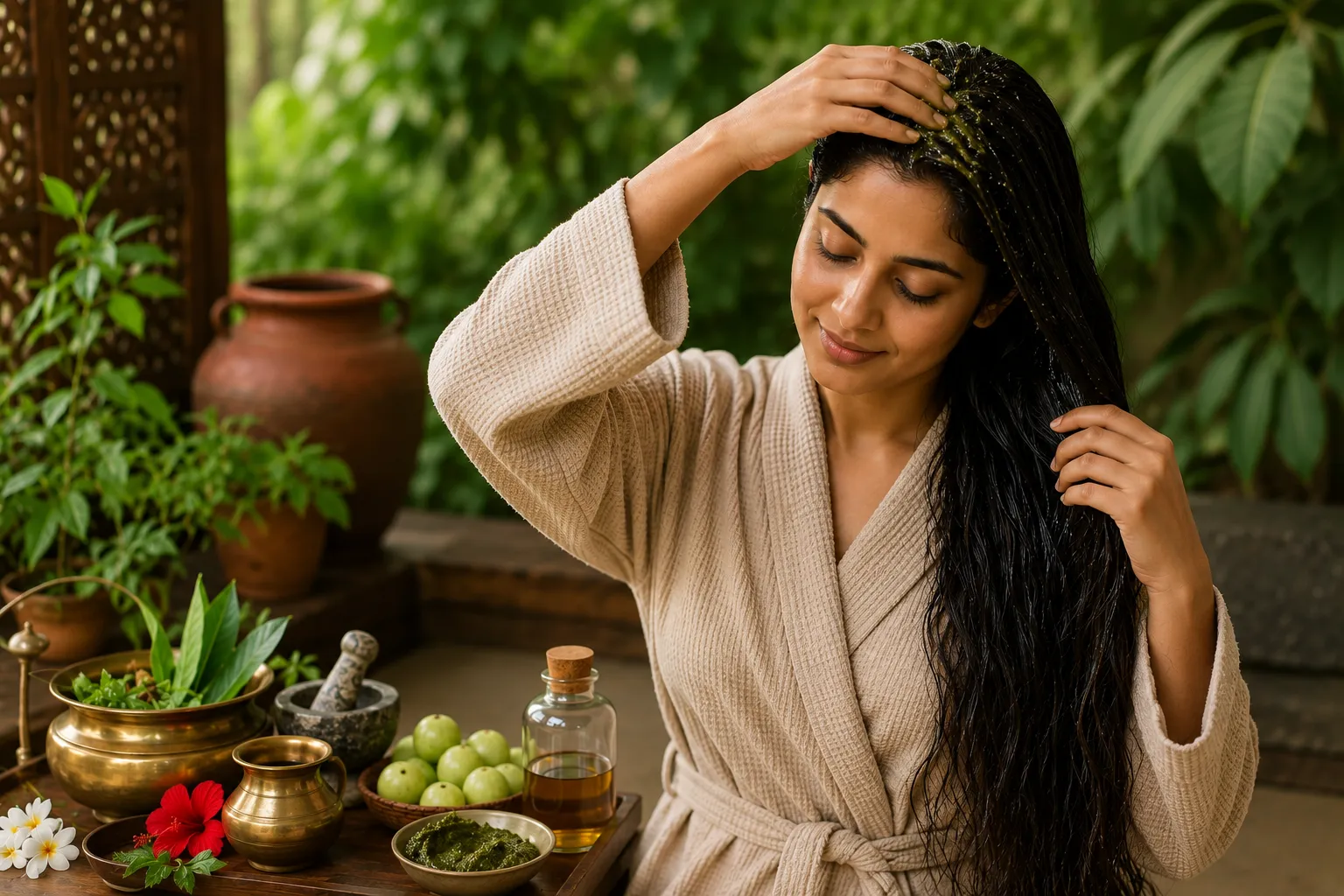 The Perfect Beauty Trio: Saffron Face Cream, Kerala Ayurvedic Hair Oil, and Vegan Skincare Products India