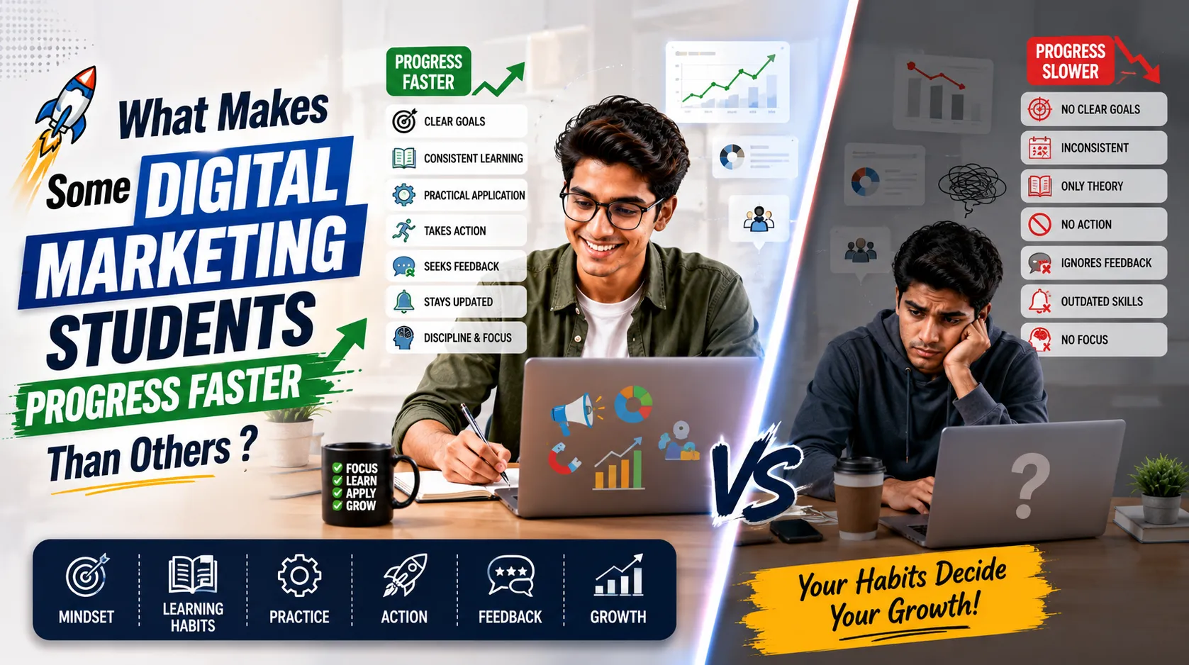 What Makes Some Digital Marketing Students Progress Faster Than Others