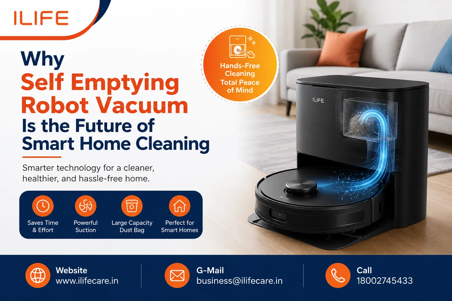 Why Self Emptying Robot Vacuum Is the Future of Smart Home Cleaning
