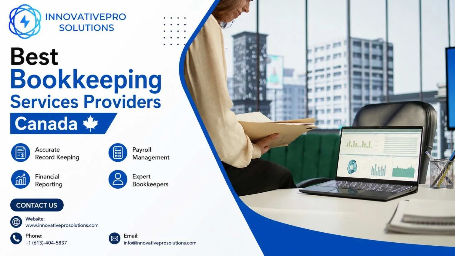 InnovativePro Solutions – One of the Best Bookkeeping Services Providers Canada Businesses Can Trust