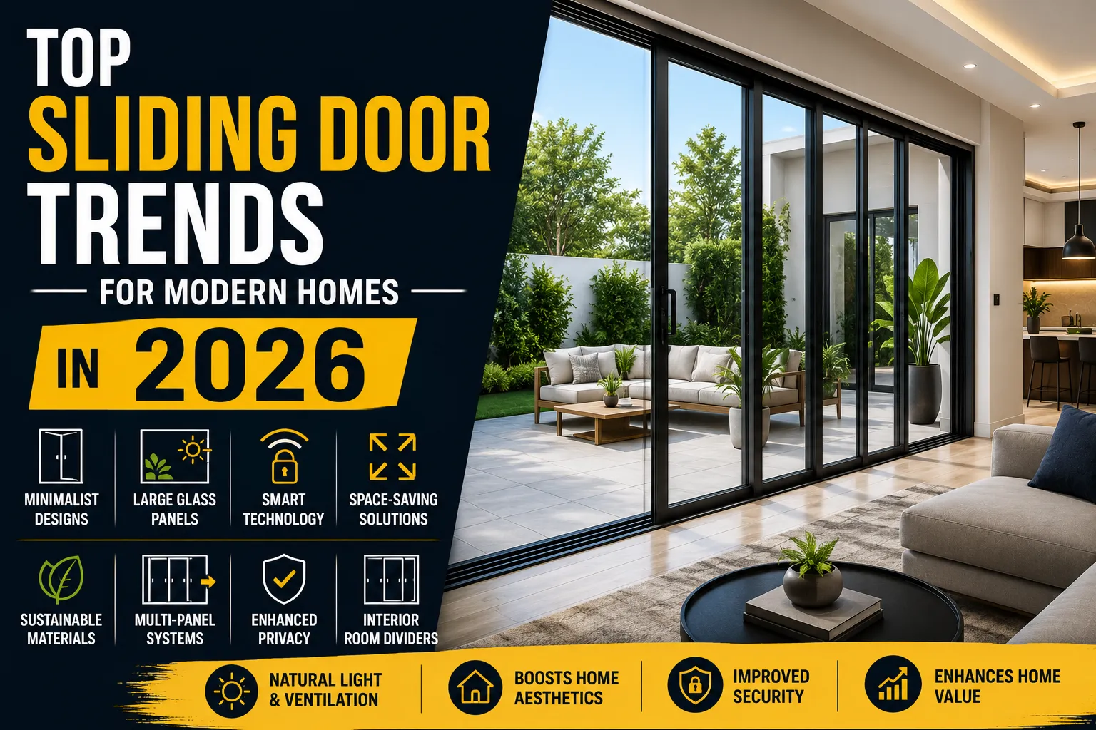 Top Sliding Door Trends for Modern Homes in 2026