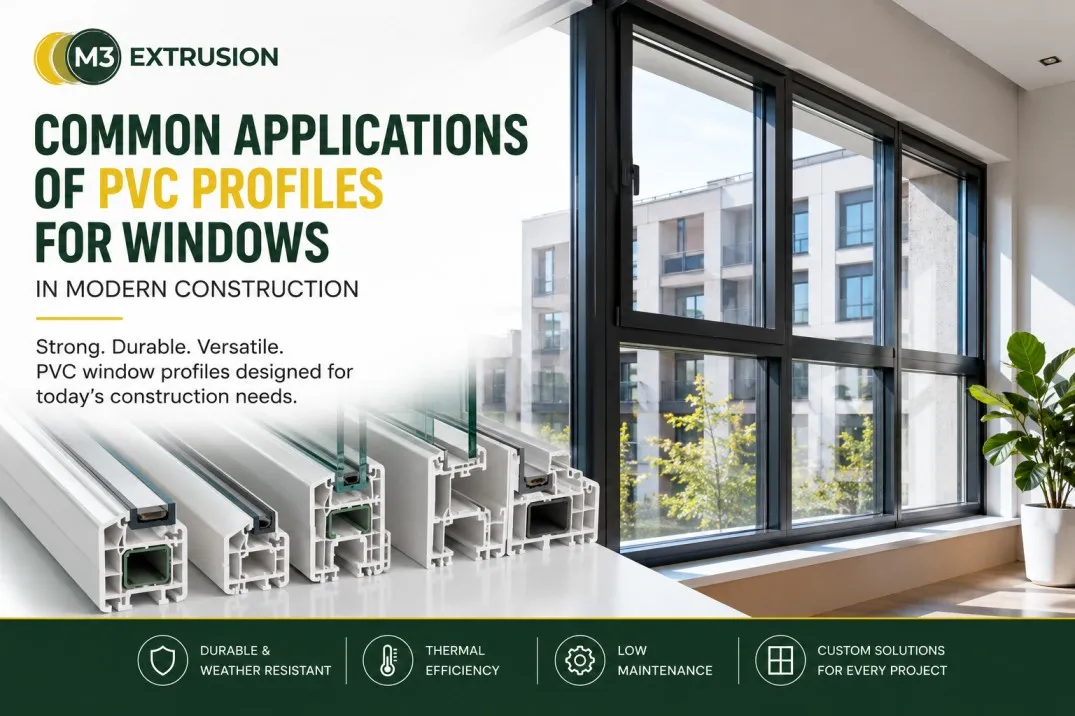 Common Applications of PVC Profiles for Windows in Modern Construction