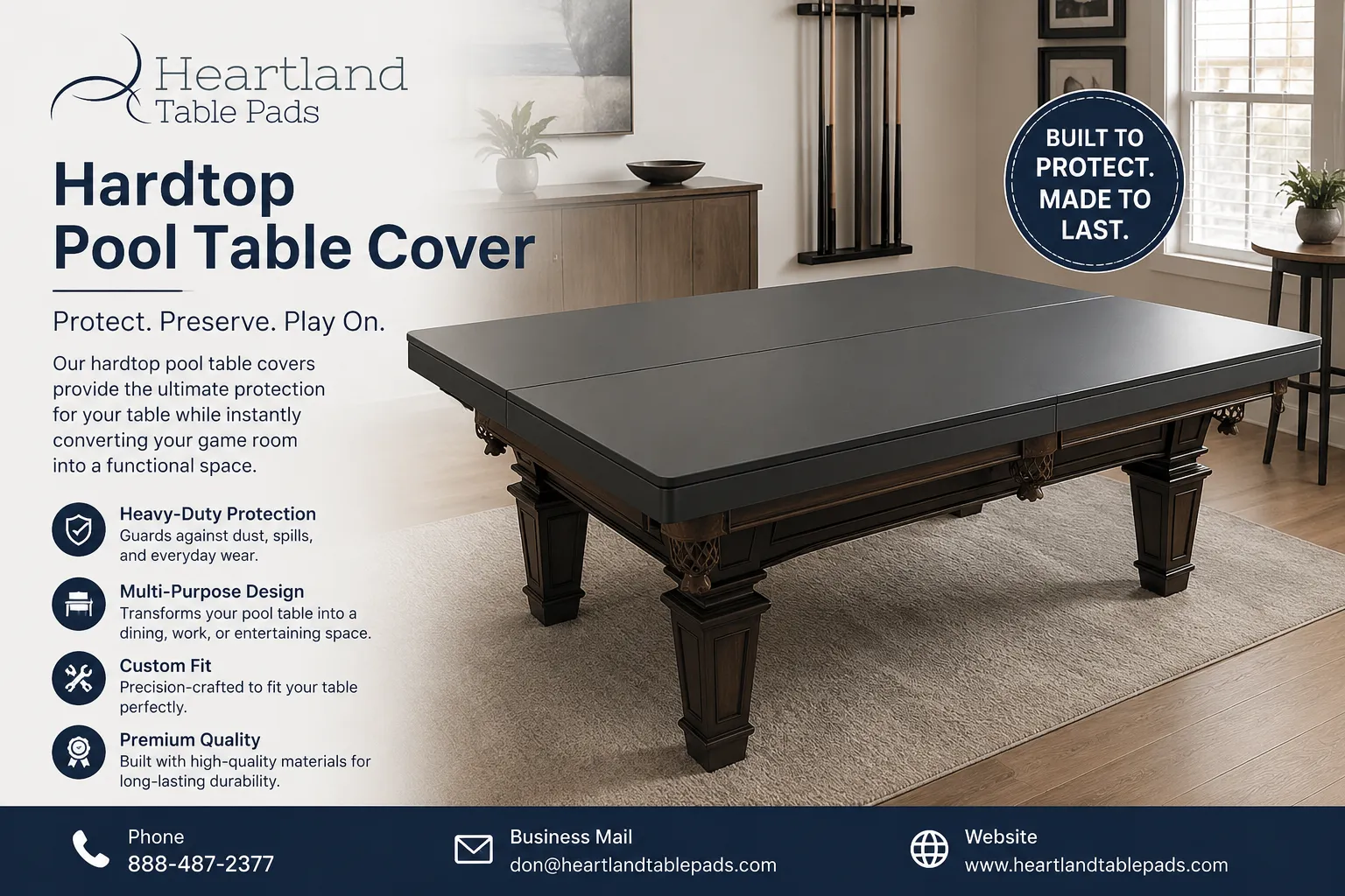 Why a Hardtop Pool Table Cover Is a Must-Have for Every Game Room
