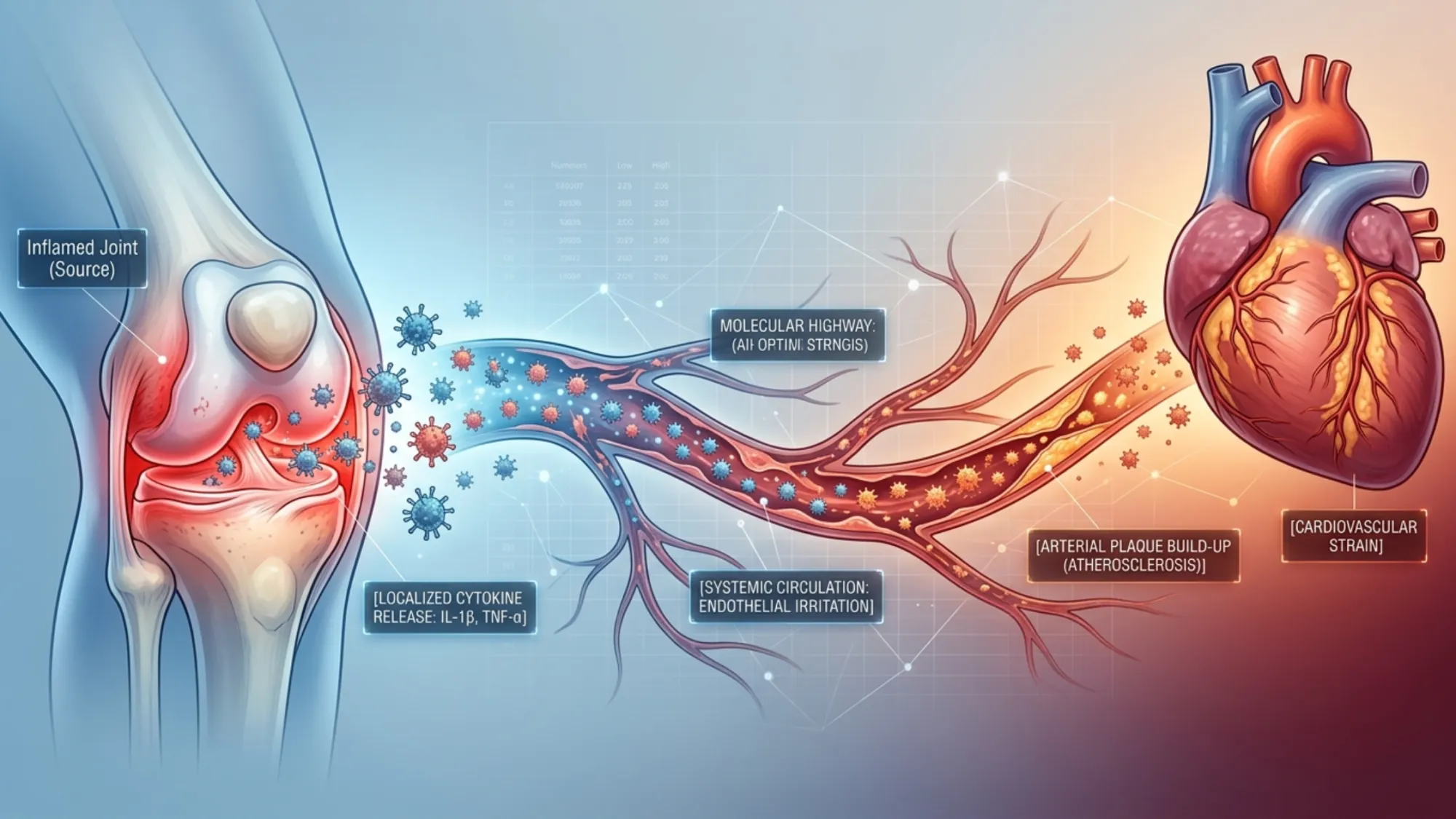 From Joint Pain to Heart Health: How Systemic Inflammation Travels Through the Body